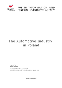 The Automotive Industry in Poland