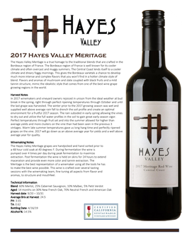 2017 Hayes Valley Meritage