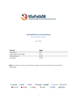 Veupathdb Annual Workshop Pre-Workshop Module