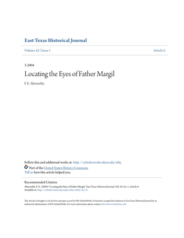 Locating the Eyes of Father Margil F