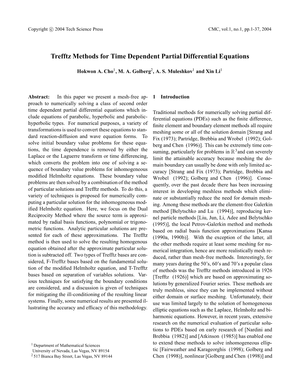 Trefftz Methods for Time Dependent Partial Differential Equations