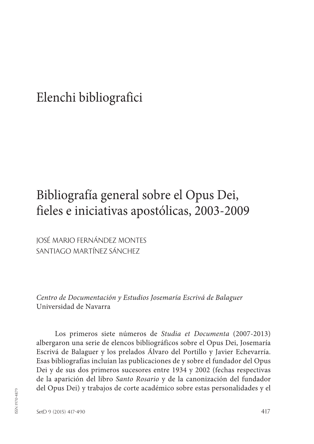 Elenchi Bibliografici