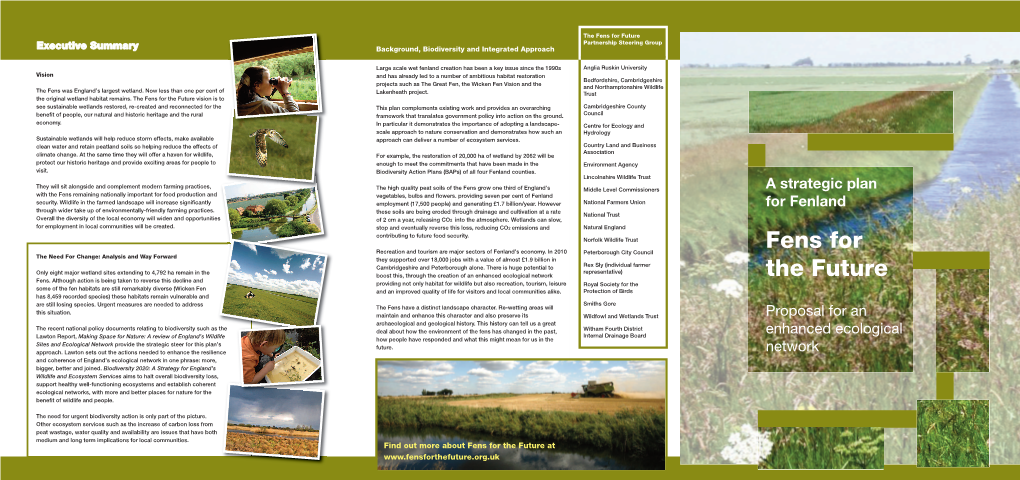 Fens for the Future Leaflet