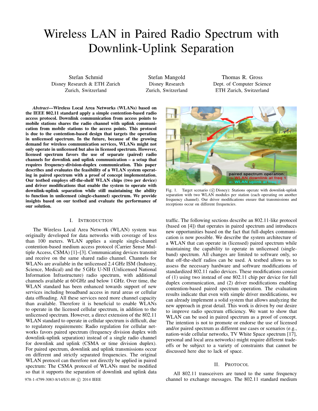 Wireless LAN in Paired Radio Spectrum with Downlink-Uplink Separation