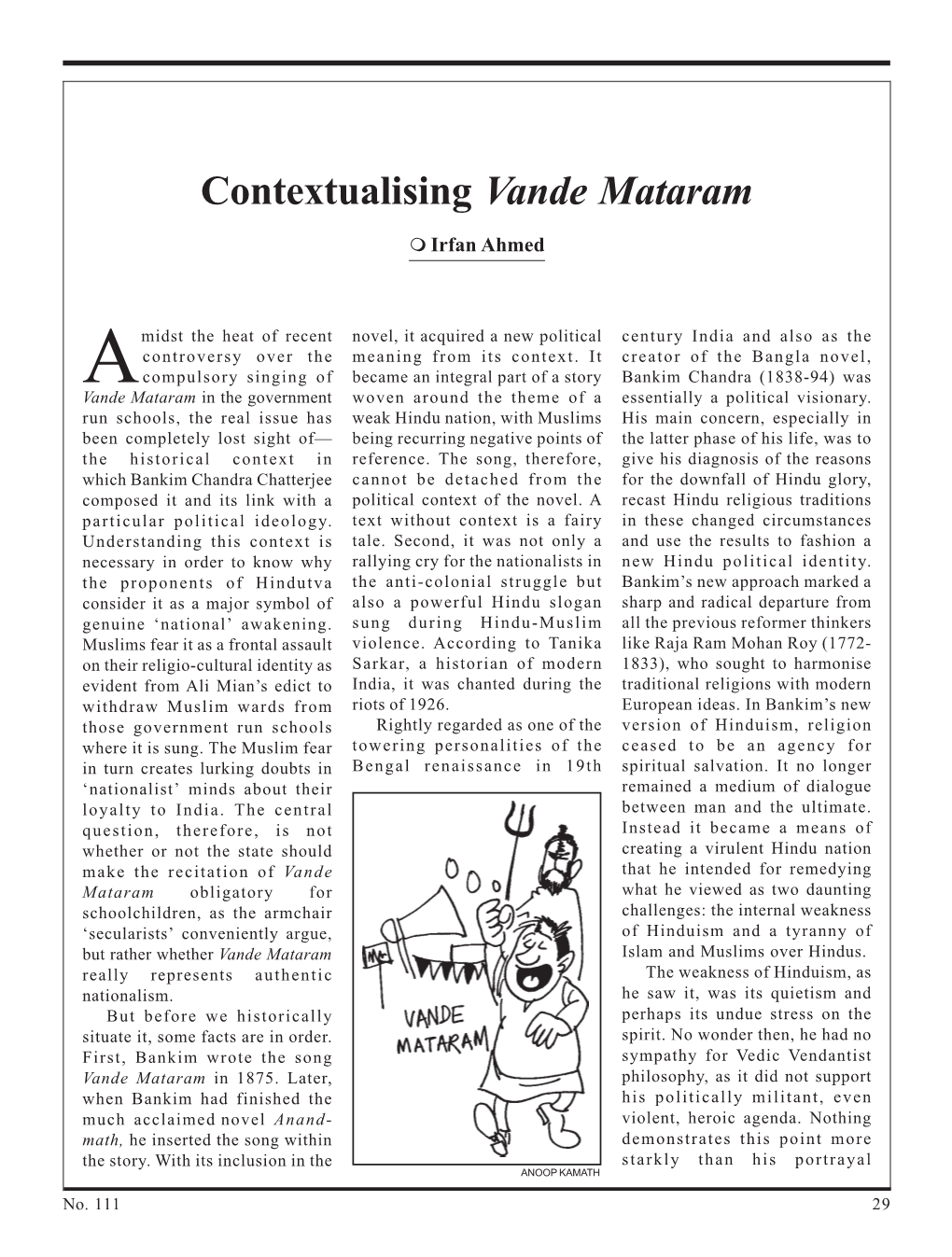 6. Contextualising Vande Mataram