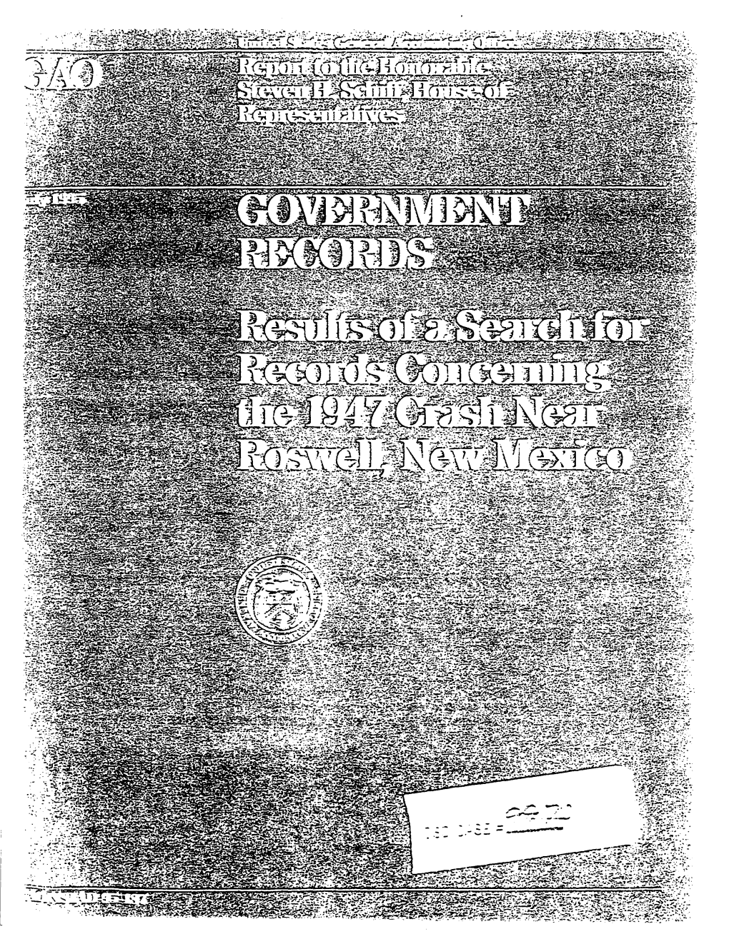Government Records Concerning the Roswell Crash