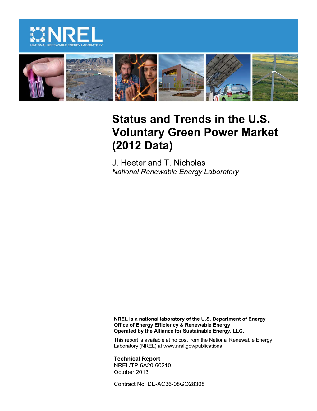 Status and Trends in the US Voluntary Green Power Market