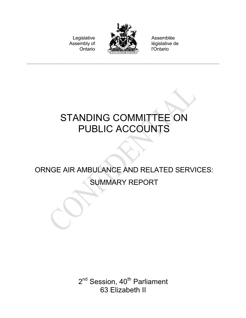 Standing Committee on Public Accounts