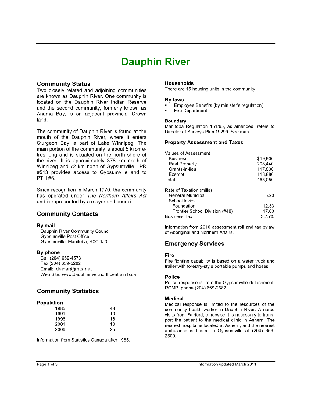 Dauphin River