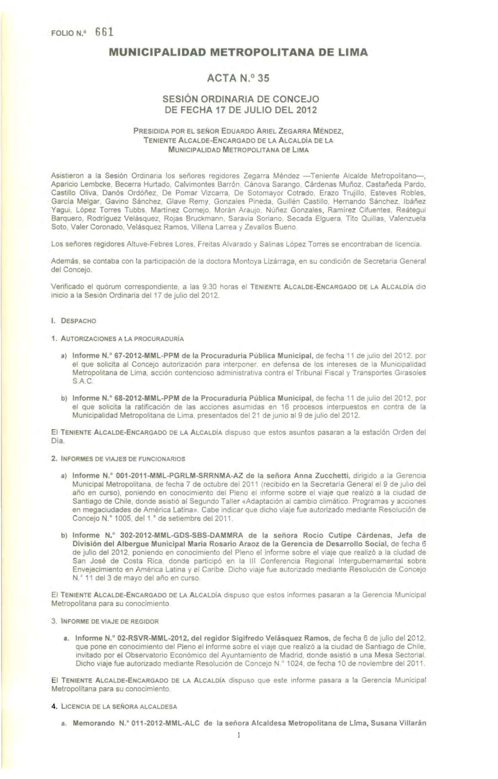 Acta N° 35-2012