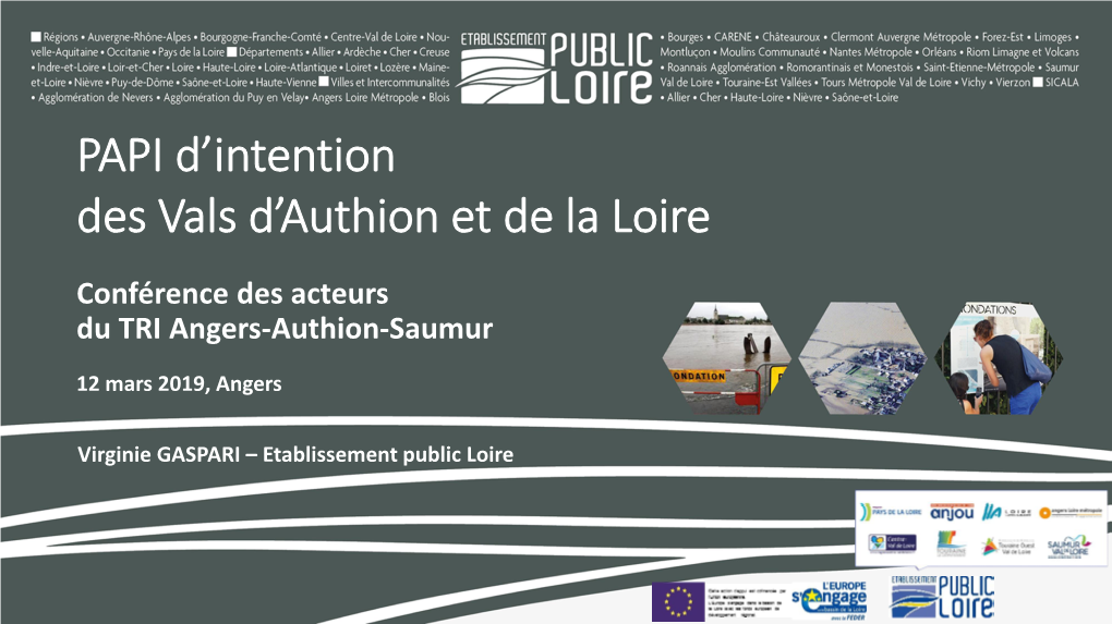 PAPI D'intention Des Vals D'authion Et De La Loire
