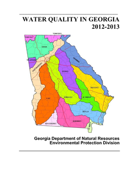 Water Quality in Georgia 2012-2013