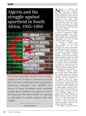 Algeria and the Struggle Against Apartheid in South Africa, 1955–1994