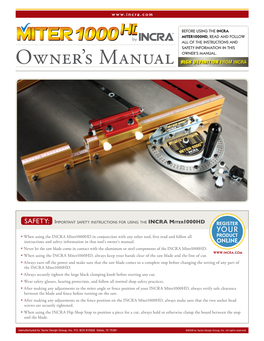 Owner's Manual