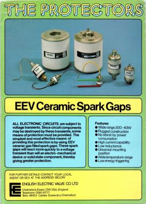 Ceramic Spark Gaps R ALL ELECTRONIC CIRCUITS Are Subject to Features Voltage Transients