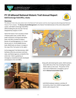 FY 19 Iditarod National Historic Trail Annual Report