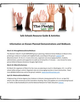 Safe Schools Resource Guide & Activities Information on Known