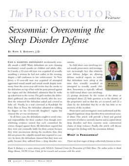 Sexsomnia: Overcoming the Sleep Disorder Defense