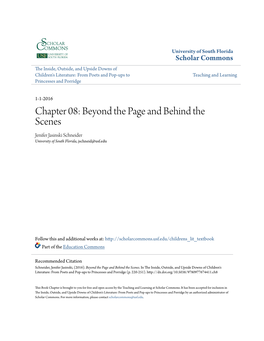 Chapter 08: Beyond the Page and Behind the Scenes Jenifer Jasinski Schneider University of South Florida, Jschneid@Usf.Edu