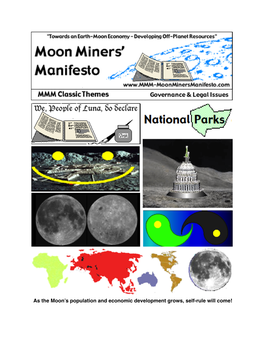 As the Moon's Population and Economic Development Grows, Self