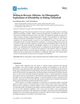 Sliding to Reverse Ableism: an Ethnographic Exploration of (Dis)Ability in Sitting Volleyball
