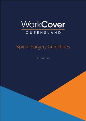 Spinal Surgery Guidelines