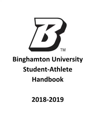 Binghamton University Student-Athlete Handbook 2018