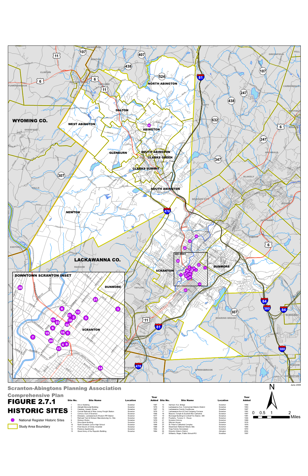 Figure 2.7.1 Historic Sites