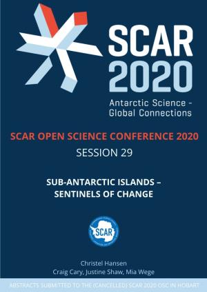 Sub-Antarctic Islands – Sentinels of Change