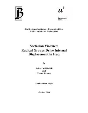 Sectarian Violence: Radical Groups Drive Internal Displacement in Iraq