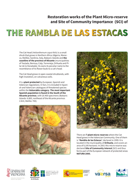 Restoration Works of the Plant Micro-Reserve and Site of Community Importance (SCI) Of
