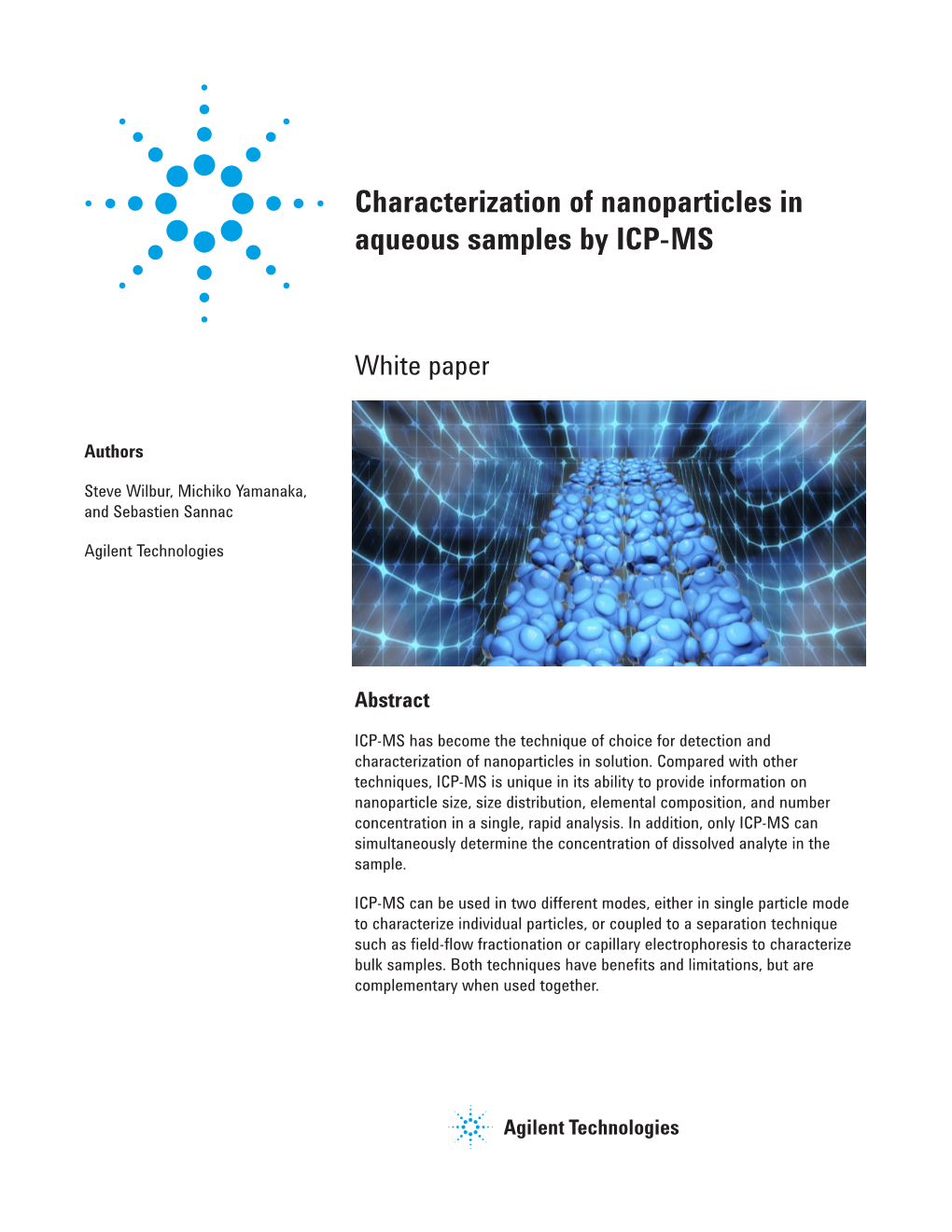 Characterization of Nanoparticles in Aqueous Samples by ICP-MS