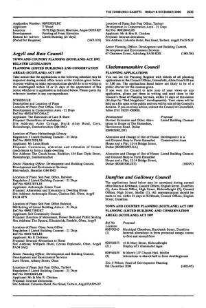 Argyll and Bute Council Clackmannanshire Council