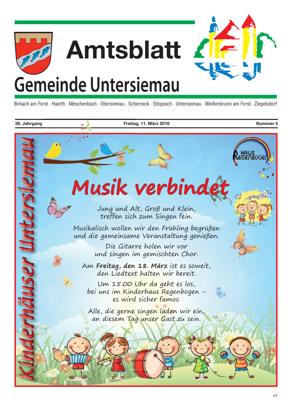 Amtsblatt Gemeinde Untersiemau