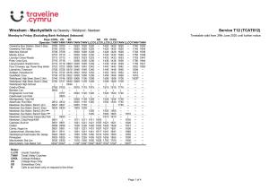 Timetable T12TCA8
