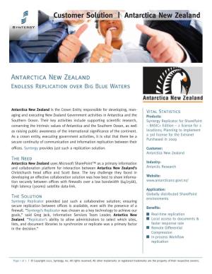 Customer Solution | Antarctica New Zealand