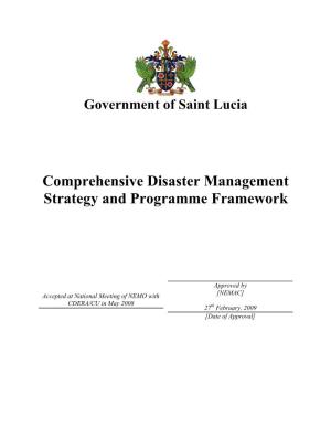 Comprehensive Disaster Management Strategy and Programme Framework