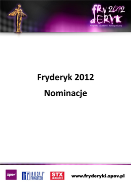 Fryderyk 2012 Nominacje