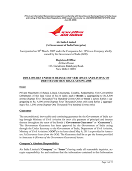 Air India Limited (A Government of India Enterprise)