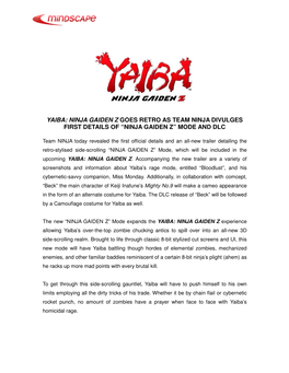 Ninja Gaiden Z Goes Retro As Team Ninja Divulges First Details of “Ninja Gaiden Z” Mode and Dlc