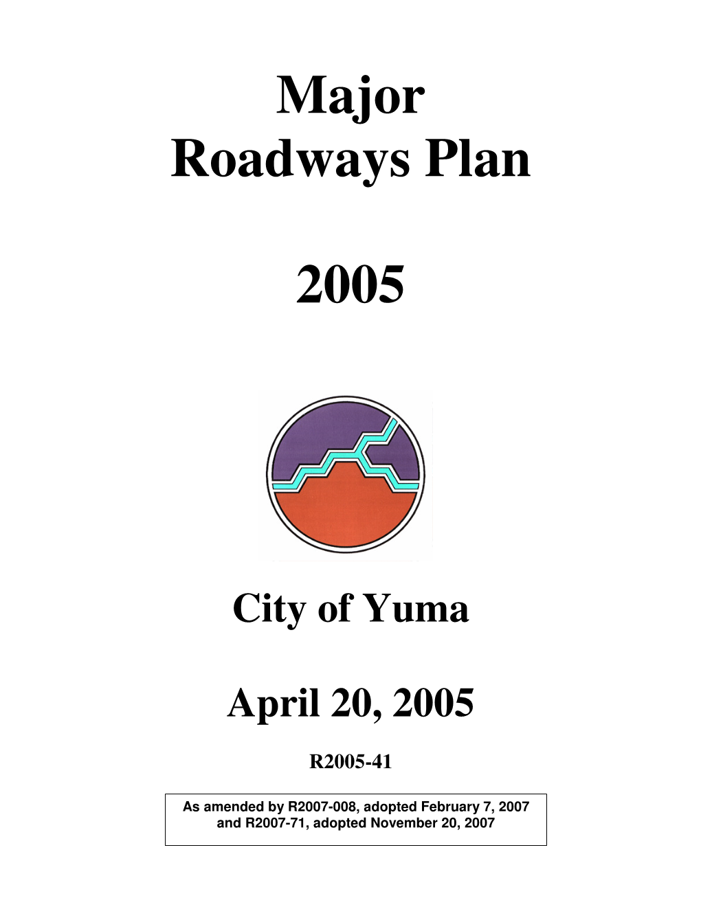 Major Roadways Plan