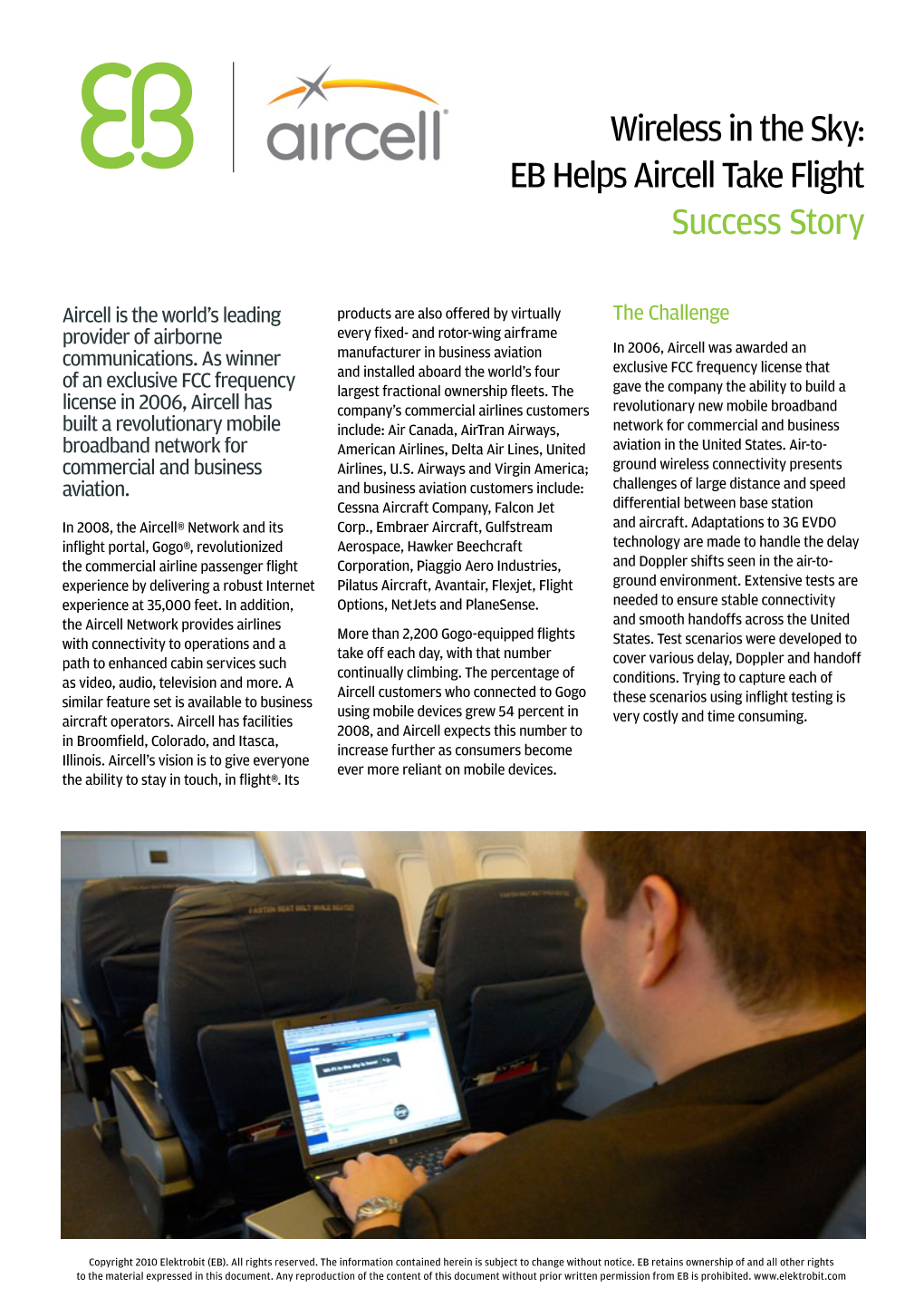 EB Helps Aircell Take Flight Success Story