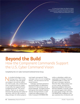 Beyond the Build How the Component Commands Support the U.S