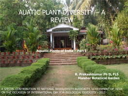 Aquatic Plants of India – Part I
