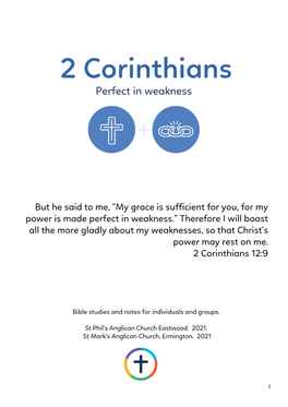 2 Corinthians 2021 Bible Study Guide