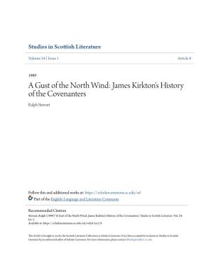 James Kirkton's History of the Covenanters Ralph Stewart