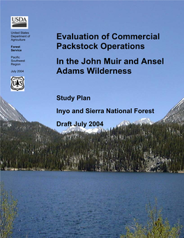 Evaluation of Commercial Packstock Operations in the John Muir And