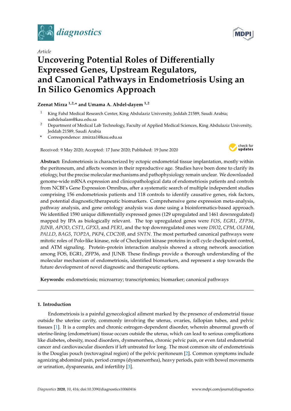 Uncovering Potential Roles of Differentially Expressed Genes