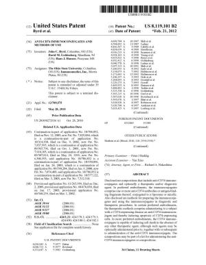 (12) United States Patent (10) Patent No.: US 8,119,101 B2 Byrd Et Al