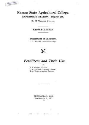 SB169 1910 Fertilizers and Their